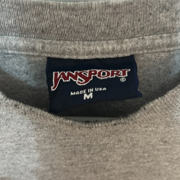 Jansport Syracuse University, Q cropped T-shirt, size medium, gray cotton - Picture 3 of 5